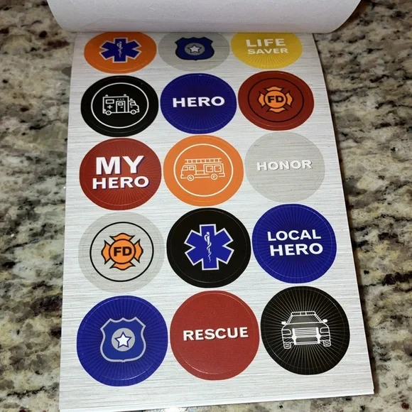 Sticker Book Bundle 1148 Pcs First Responder Classroom Scrapbook EMT Fire Police - Picture 17 of 17